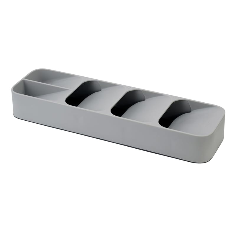 Table et cuisine - Nettoyage et rangement - Range-couverts Compact plastique gris / 5 compartiments - Pour tiroir - Joseph Joseph - Gris - Plastique