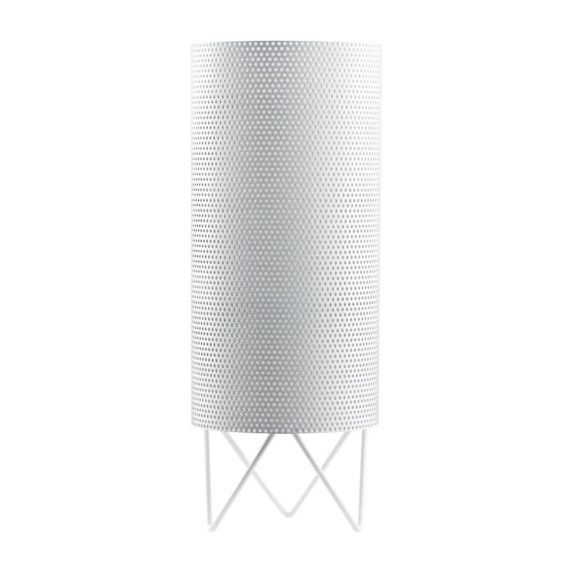 Lighting - Table Lamps - Pedrera H2O Table lamp metal white Ø 13 x H 33 cm - Gubi - White - Metal, Polythene