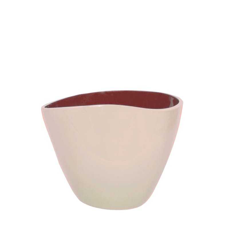 Décoration - Vases - Vase Double Jeu céramique blanc / Small - H 21 cm - Maison Sarah Lavoine - Ecru / Bois de rose - Céramique