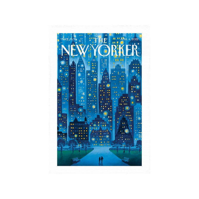 Décoration - Objets déco et cadres-photos - Affiche The New Yorker  / Stellar night, Mark Ulriksen papier multicolore / 38 x 56 cm - Image Republic - Stellar night - Papier Velin d\'Arches