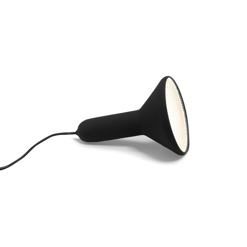 Luminaire - Lampes de table - Baladeuse Torch Light plastique noir / Ø 15 cm - à poser ou suspendre - Established & Sons - Noir / Câble noir - Polycarbonate, PVC