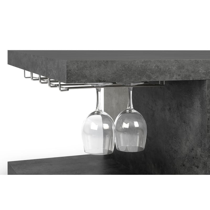 Coffee table shop wine storage