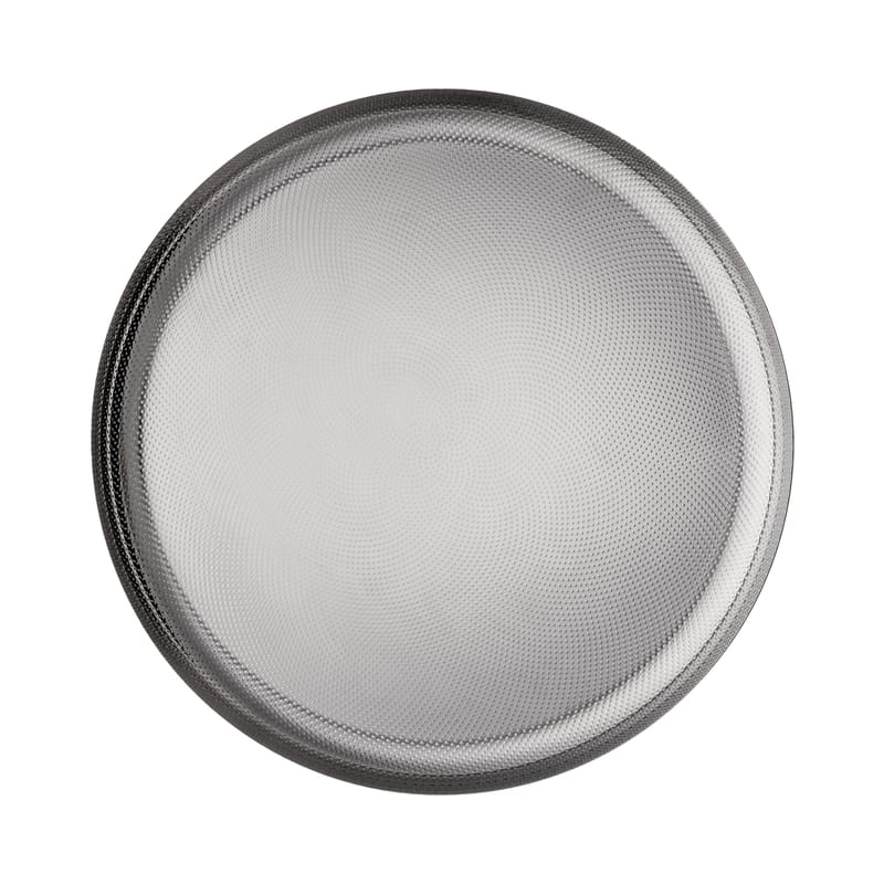 Table et cuisine - Plateaux et plats de service - Plateau Eot - JM 14 métal noir / Jasper Morrison - Ø 35 cm - Alessi - Noir - Acier peint