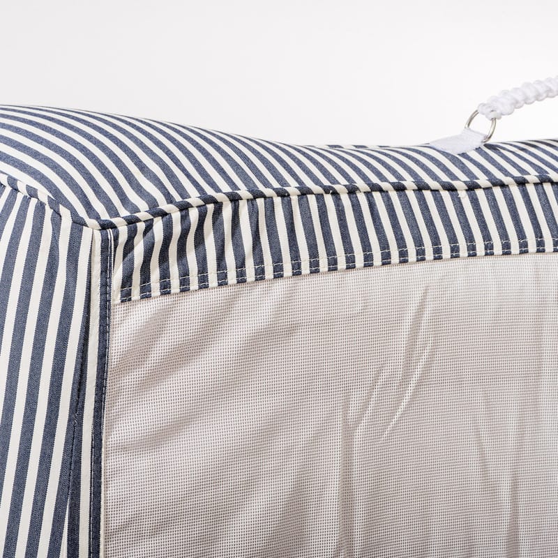 Blue and white striped sun lounger shop