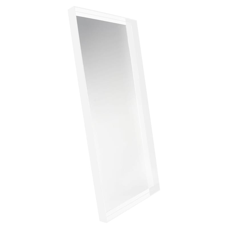 Mobilier - Miroirs - Miroir mural Only me plastique blanc / L 80 x H 180 cm - Philippe Starck, 2012 - Kartell - Blanc - PMMA