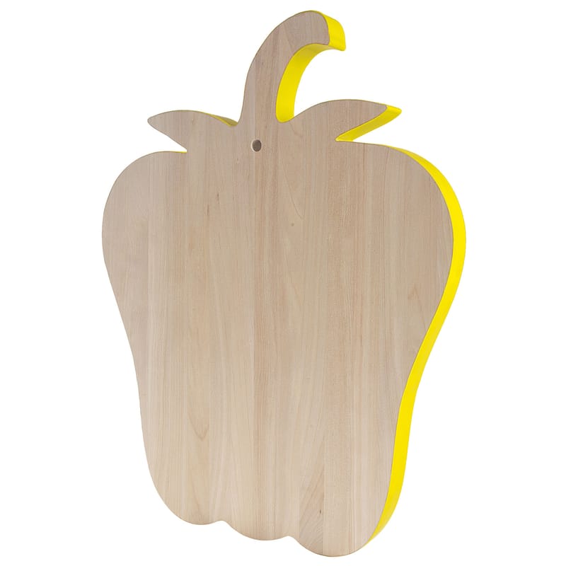 Table et cuisine - Couteaux et planches à découper - Planche à découper Vege-Table bois jaune - Seletti - Poivron / Jaune - Bouleau