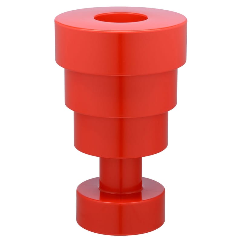 Decoration - Vases - Calice Vase plastic material red H 48 x Ø 30 cm - By Ettore Sottsass - Kartell - Red - Thermoplastic