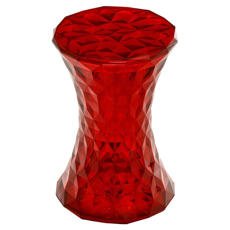 Furniture - Teen furniture - Stone Stool plastic material red - Kartell - Red - Polycarbonate