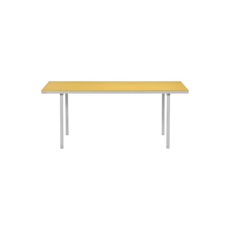 Jardin - Tables de jardin - Table rectangulaire Alu table métal jaune / 180 x 85 cm - (indoor/outdoor) - valerie objects - Jaune - Aluminium