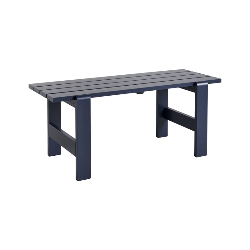 Jardin - Tables de jardin - Table rectangulaire Weekday bois bleu / 180 x 66 cm - Hay - Bleu acier - Pin massif FSC