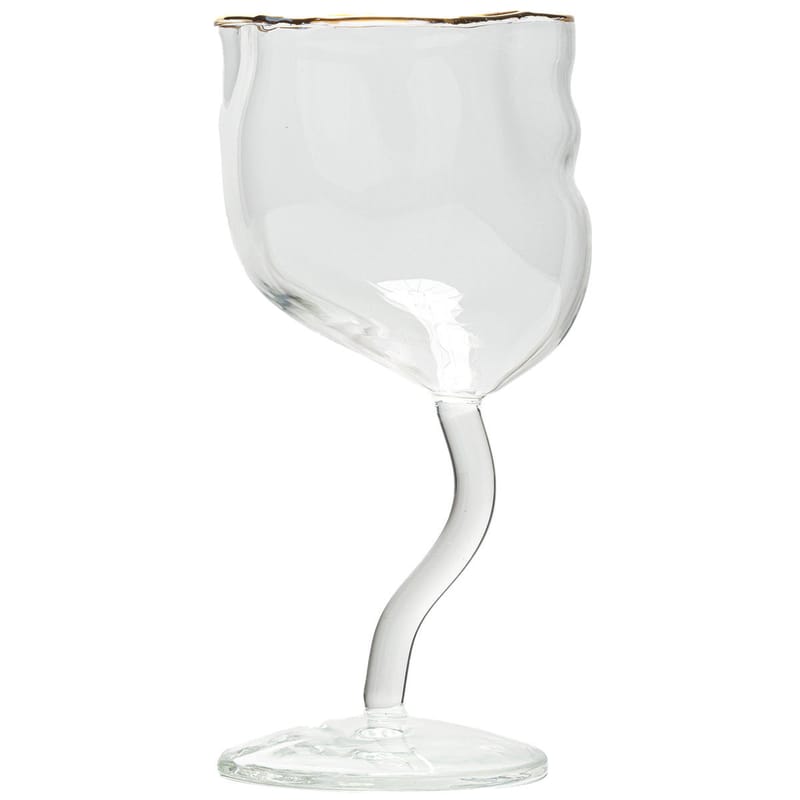 Table et cuisine - Verres  - Verre à vin Classics on Acid - Greca verre transparent / Ø 8,5 x H 19,5 cm - Diesel living with Seletti - Greca - Verre