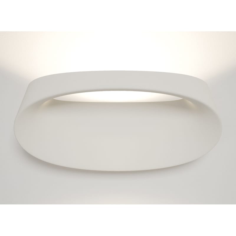 Lighting - Wall Lights - Bonnet Wall light metal white - Fontana Arte - White - Aluminium, Technopolymer