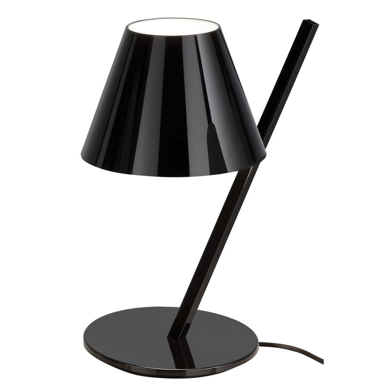 Luminaire - Lampes de table - Lampe de table La Petite métal plastique noir / H 37 cm - Artemide - Noir - Aluminium, PVC