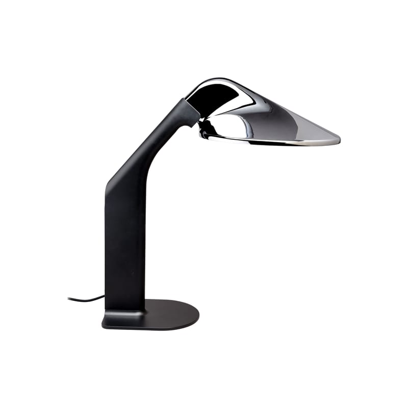 Luminaire - Lampes de table - Lampe de table Niwaki LED métal - DCW éditions - Chrome / Noir - Acier, Aluminium
