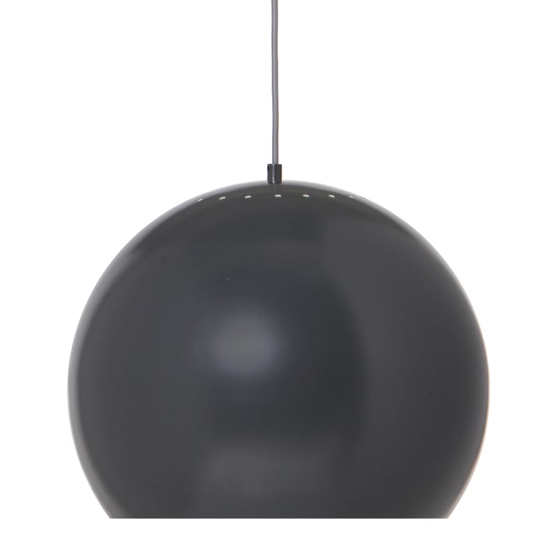 Luminaire - Suspensions - Suspension Ball Large métal gris / Ø 40 cm - Réédition 1968 - Frandsen - Gris mat - Métal verni