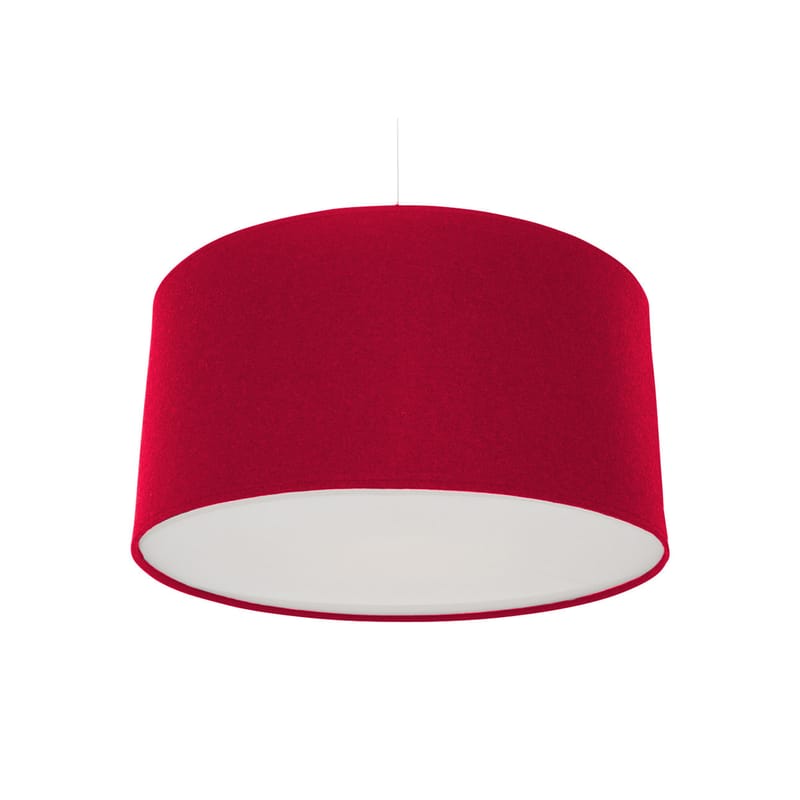 Luminaire - Suspensions - Suspension Kobe Large tissu rouge Ø 60 cm - Innermost - Rouge - Coton, Feutre d\'acrylique, Laine