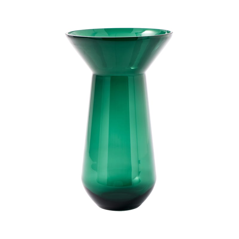 Décoration - Vases - Vase Long neck verre vert / Ø 27,5 x H 45 cm - Pols Potten - Vert - Verre