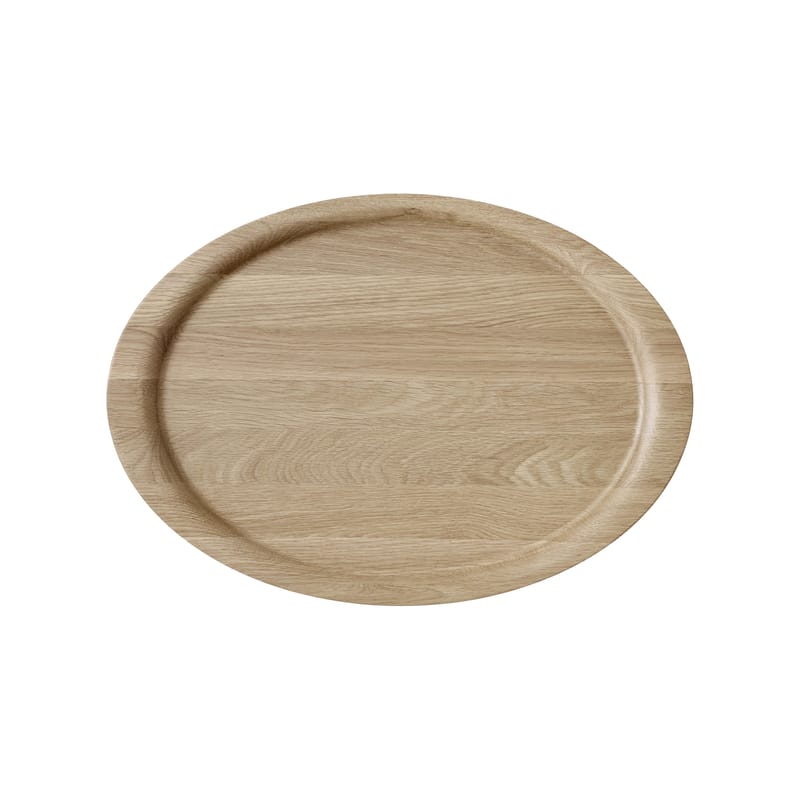 Table et cuisine - Plateaux et plats de service - Plateau Collect SC65 bois naturel / 54 x 38 cm - Chêne massif - &tradition - Chêne - Chêne massif laqué