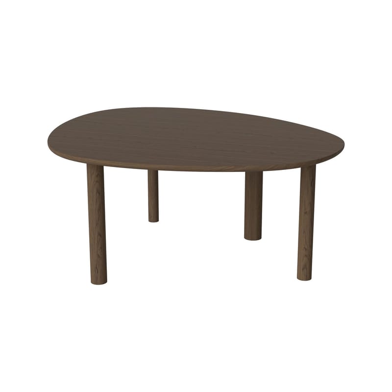 Mobilier - Tables - Table ovale Latch bois naturel / 170 x 147 cm - 6 personnes - Bolia - Chêne teinté huilé - Chêne massif teinté huilé
