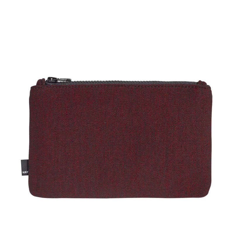 Accessoires - Sacs, trousses, porte-monnaie... - Trousse Zip Medium tissu rouge / L 22,5 x H 14 cm - Hay - Rouge - Tissu Kvadrat