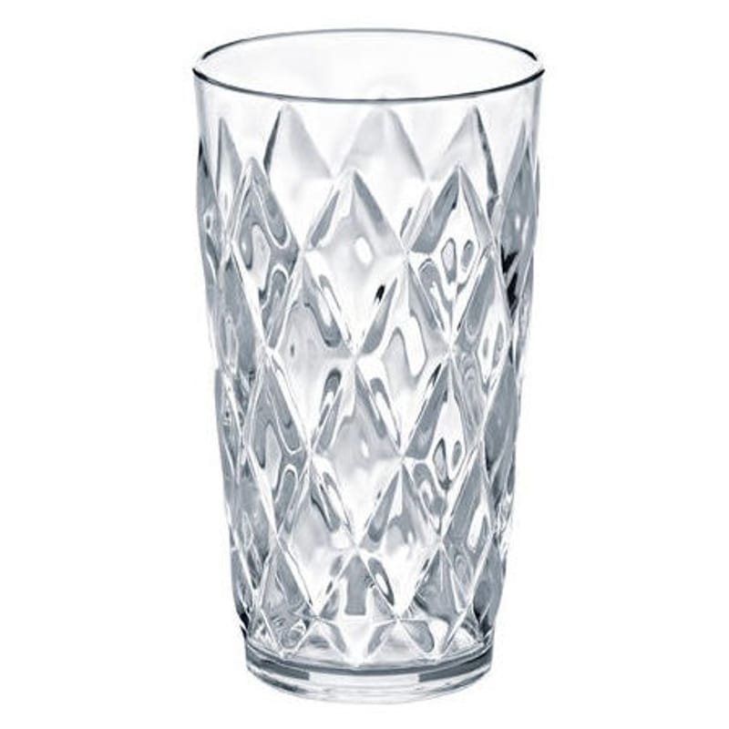 Table et cuisine - Verres  - Verre long drink Crystal plastique transparent / H 15 cm - Plastique - Koziol - Transparent - Plastique