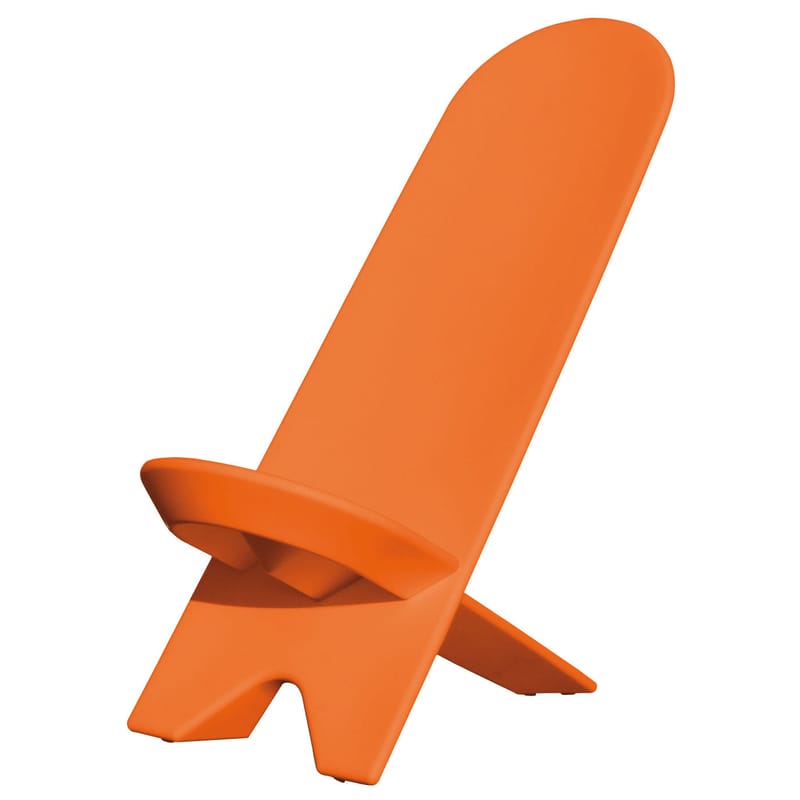 Mobilier - Fauteuils - Fauteuil bas Palabra plastique orange - Stamp Edition - Orange - Polyéthylène