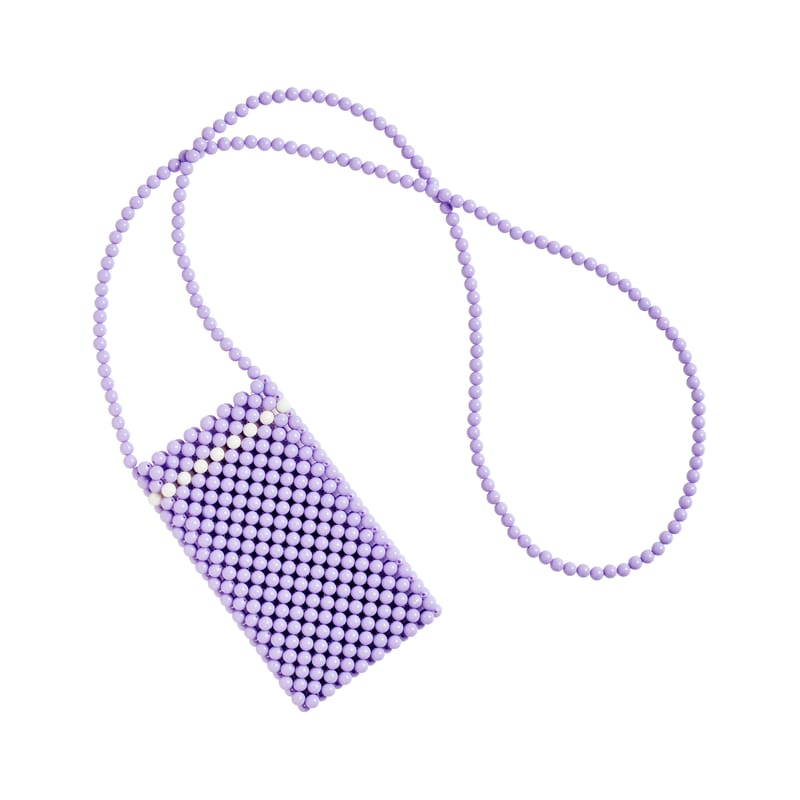 Accessoires - Sacs, trousses, porte-monnaie... - Porte-téléphone Perla plastique violet / Mini sacoche en perles - Fait main - Hay - Lila / Violet - Acrylique, Nylon