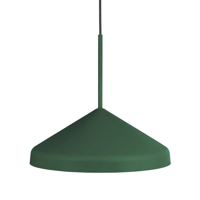 Luminaire - Suspensions - Suspension Rofe métal vert / Ø 38,8 cm - EASY LIGHT by Carpyen  - Vert foncé - Métal laqué