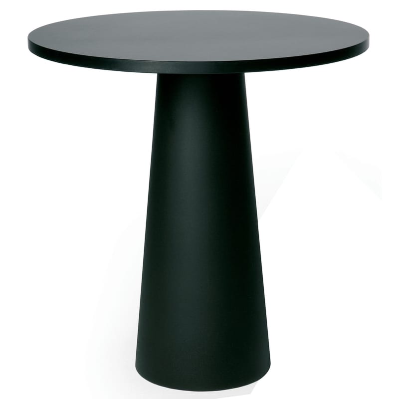 Outdoor - Garden Tables -  Table accessory plastic material black Ø 70 cm - Moooi - Black top - Ø 70 cm - HPL