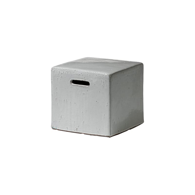 Mobilier - Tables basses - Table d\'appoint Inout pierre gris / Pouf - 40 x 40 x H 37 cm / Béton - Gervasoni - Anthracite - Béton