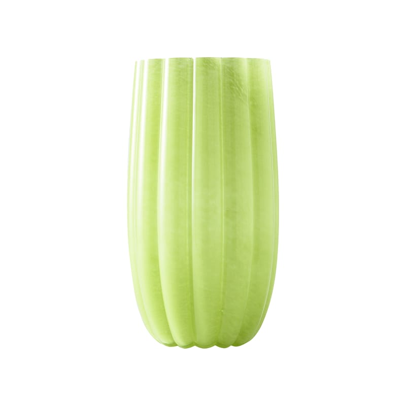 Décoration - Vases - Vase Melon Large verre vert / Ø 20,5 x H 38 cm - Pols Potten - Vert - Verre peint
