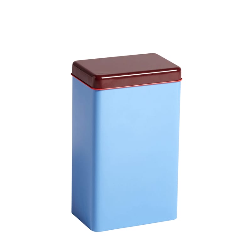 Icônes - Table et cuisine iconique - Boîte hermétique Sowden métal bleu marron / H 20 cm - Hay - Bleu - Fer blanc