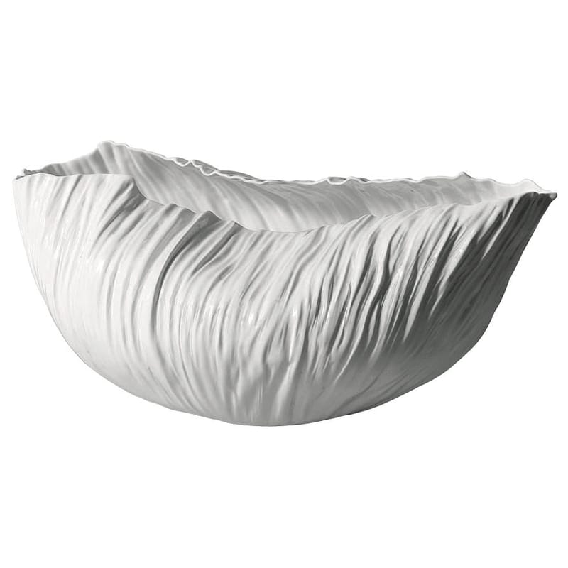 Table et cuisine - Corbeilles, centres de table - Centre de table Adelaïde II céramique blanc / 38 x 29 cm - Xie Dong, 2008 - Driade - Blanc - Porcelaine Bone China