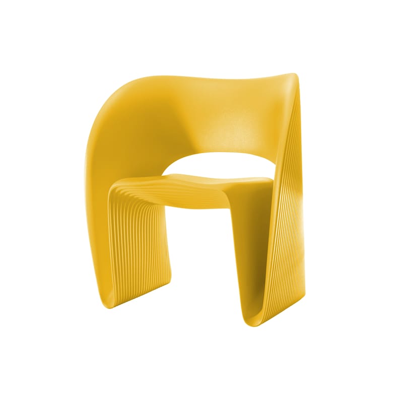 Mobilier - Fauteuils - Fauteuil Raviolo plastique jaune / Ron Arad, 2011 - Magis - Jaune - Polyéthylène rotomoulé