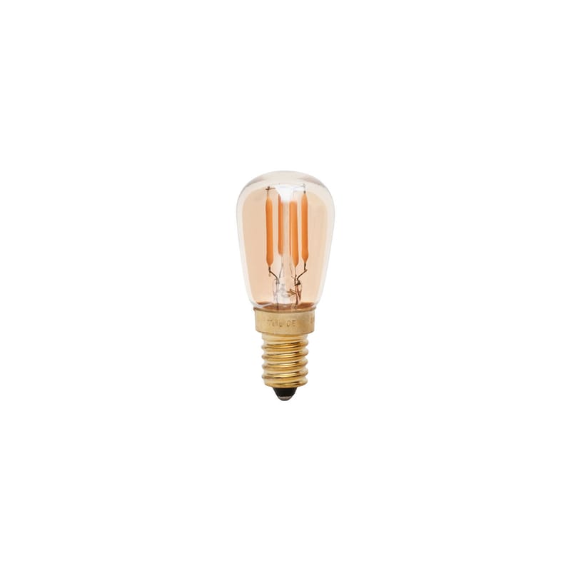 Luminaire - Ampoules et accessoires - Ampoule LED E14 Pygmy 2W verre gris / 2200K, 120lm - TALA - Ambre fumé / 2W - Nickel, Verre
