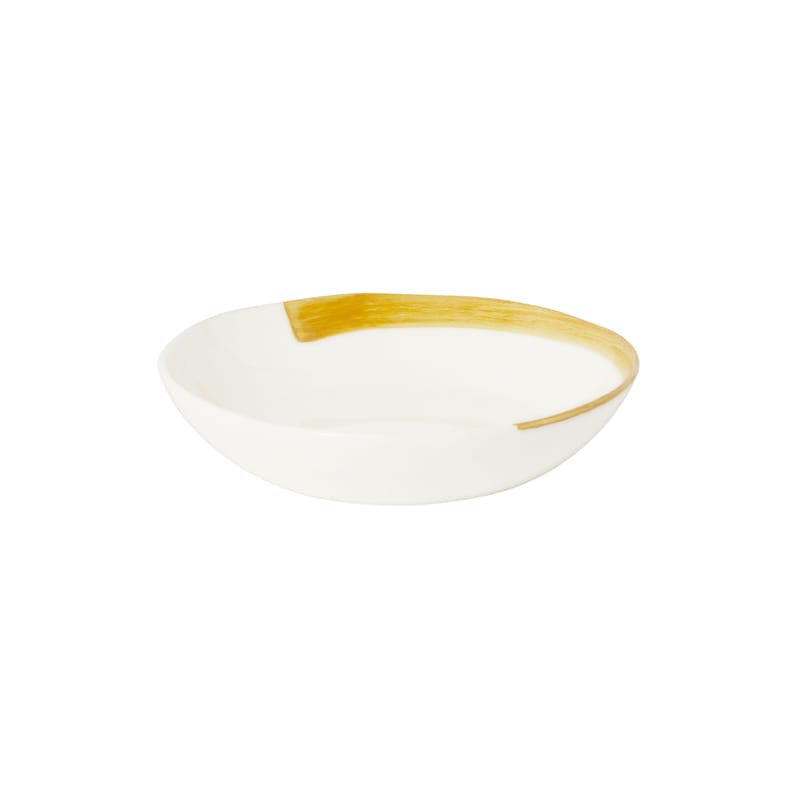 Table et cuisine - Assiettes - Assiette creuse Esquisse céramique orange / Ø 21 cm - Maison Sarah Lavoine - Safran - Céramique émaillée