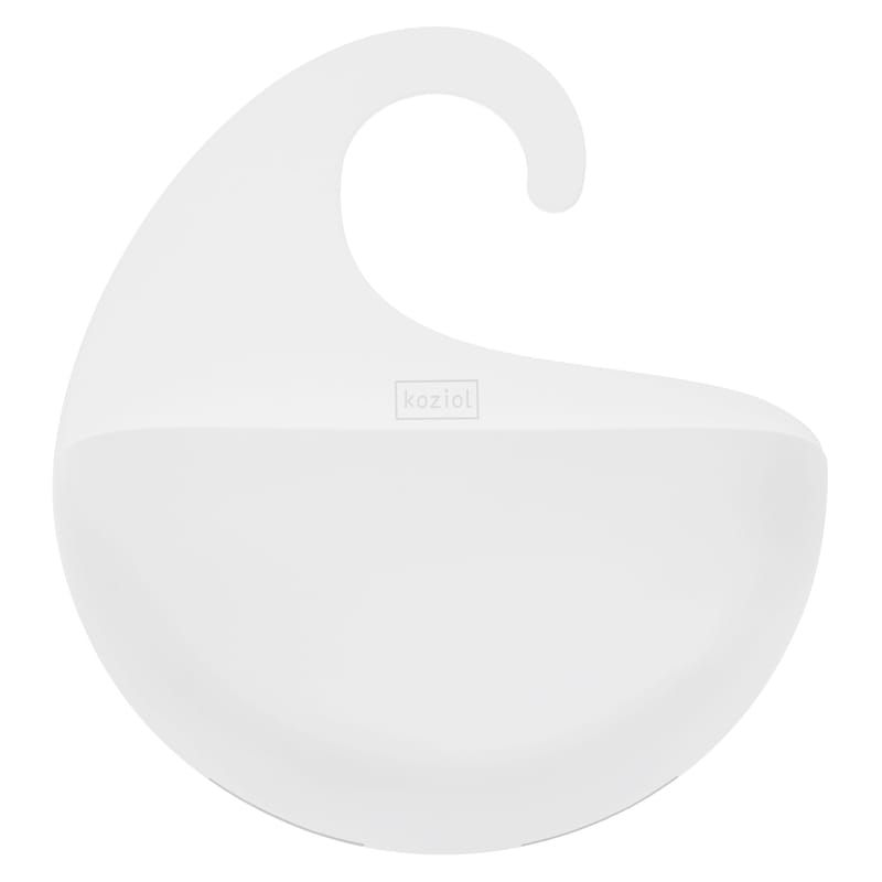 Accessoires - Accessoires salle de bains - Bac de rangement Surf plastique blanc / à suspendre - H 25,3 cm - Koziol - Blanc opaque - Matière plastique