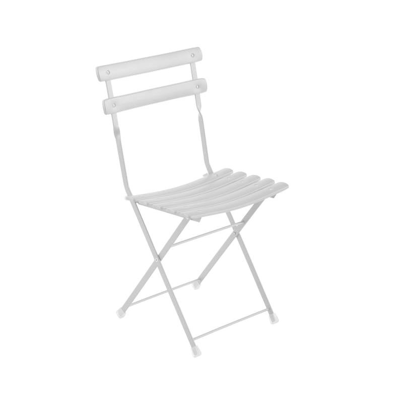 Mobilier - Chaises, fauteuils de salle à manger - Chaise pliante Arc en Ciel métal blanc - Emu - Blanc - Acier verni