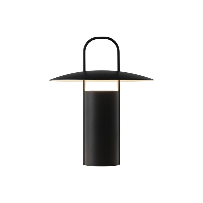 Luminaire - Luminaires d\'extérieur - Lampe extérieur sans fil rechargeable Ray métal noir / Ø 21 x H 23,5 cm - Audo Copenhagen - Noir - Aluminium