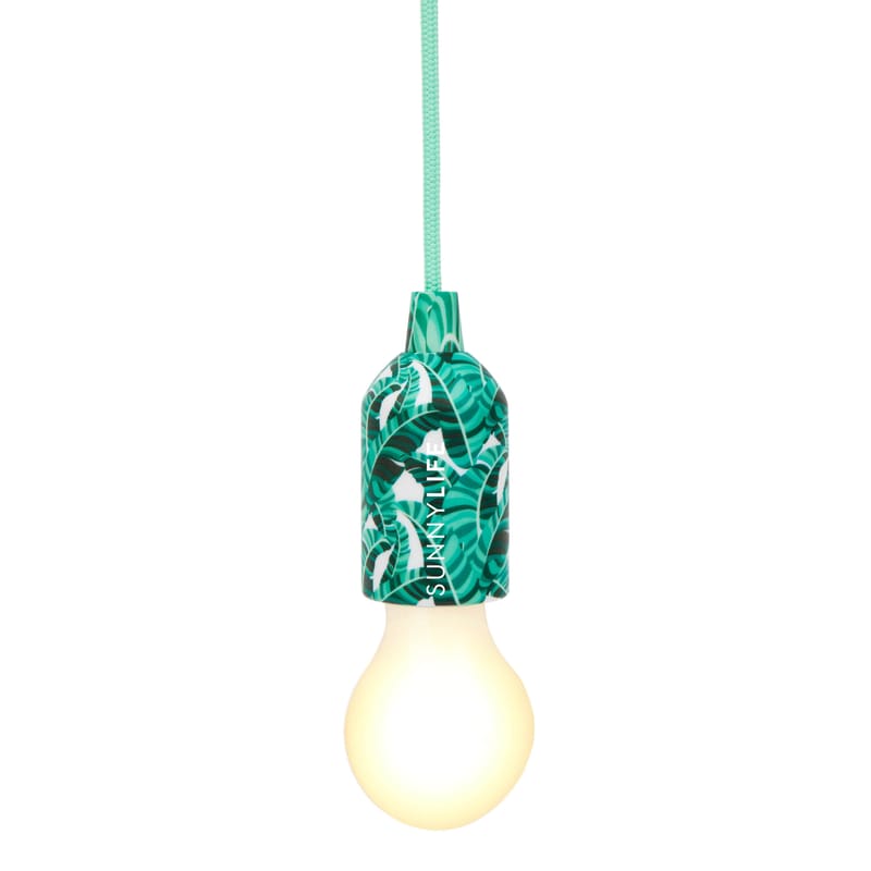 Décoration - Pour les enfants - Lampe sans fil Pull Cord plastique vert / LED - Câble tissu à suspendre - Sunnylife - Bananier / Vert -  Plastique opalin, ABS, Tissu