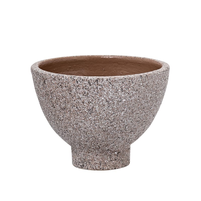 Décoration - Pots et plantes - Pot de fleurs  céramique marron beige / Terracotta - Ø 18 x H 13 cm - Bloomingville - Moucheté marron - Terracotta