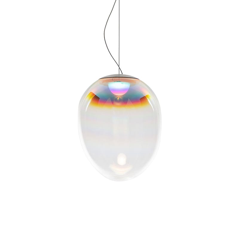 Luminaire - Suspensions - Suspension Stellar Nebula verre transparent / LED - Ø 30 cm / Verre irisé - Artemide - Ø 30 cm / Verre transparent irisé - Verre soufflé