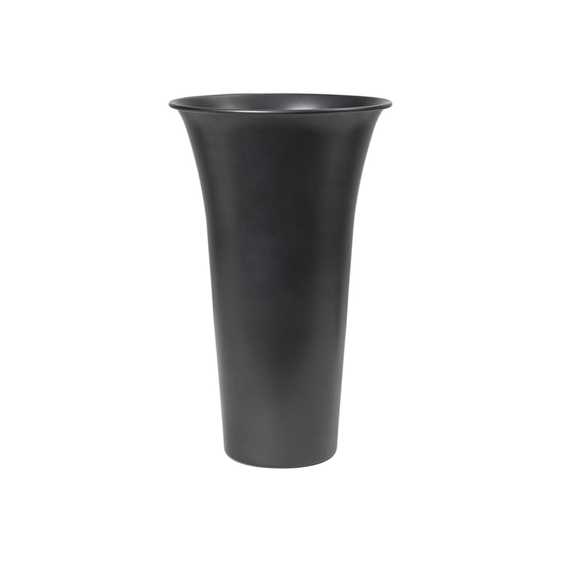 Décoration - Vases - Vase Spun métal noir / Ø 21 x H 42 cm - Ferm Living - Noir - Aluminium