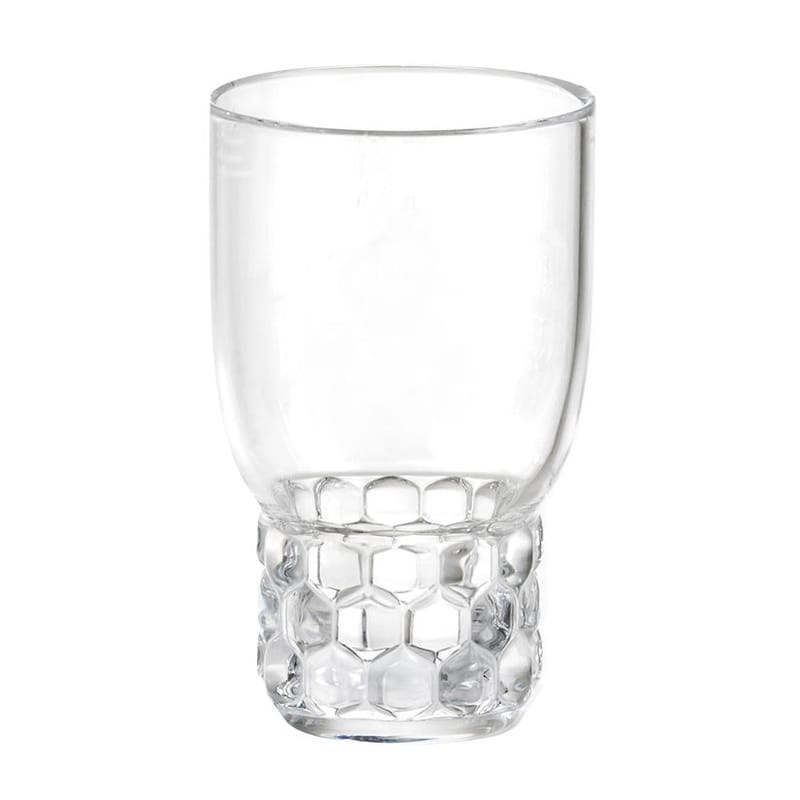 Table et cuisine - Verres  - Verre Jellies Family plastique transparent / Medium - H 13 cm - Kartell - Cristal - PMMA