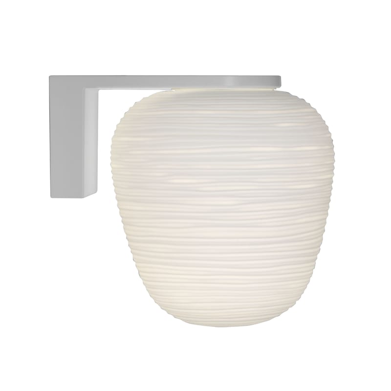 Luminaire - Appliques - Applique Rituals 3 verre blanc / Ø 19 x H 21 cm - Foscarini - H 21 cm / Blanc - Métal laqué, Verre soufflé bouche