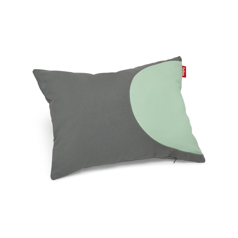 Décoration - Coussins - Coussin Pop Pillow tissu vert gris / Coton - 50 x 37.5 cm - Fatboy - Matcha - Coton, Fibre de polypropylène
