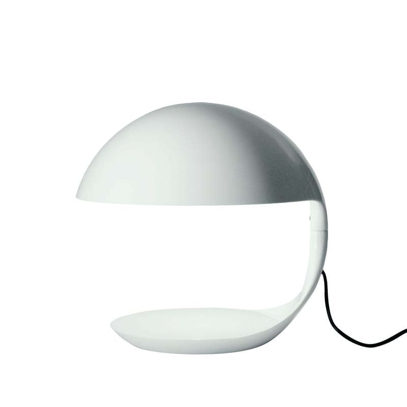 Luminaire - Lampes de table - Lampe de table Cobra plastique blanc / Elio Martinelli , 1968 - Martinelli Luce - Blanc - Résine