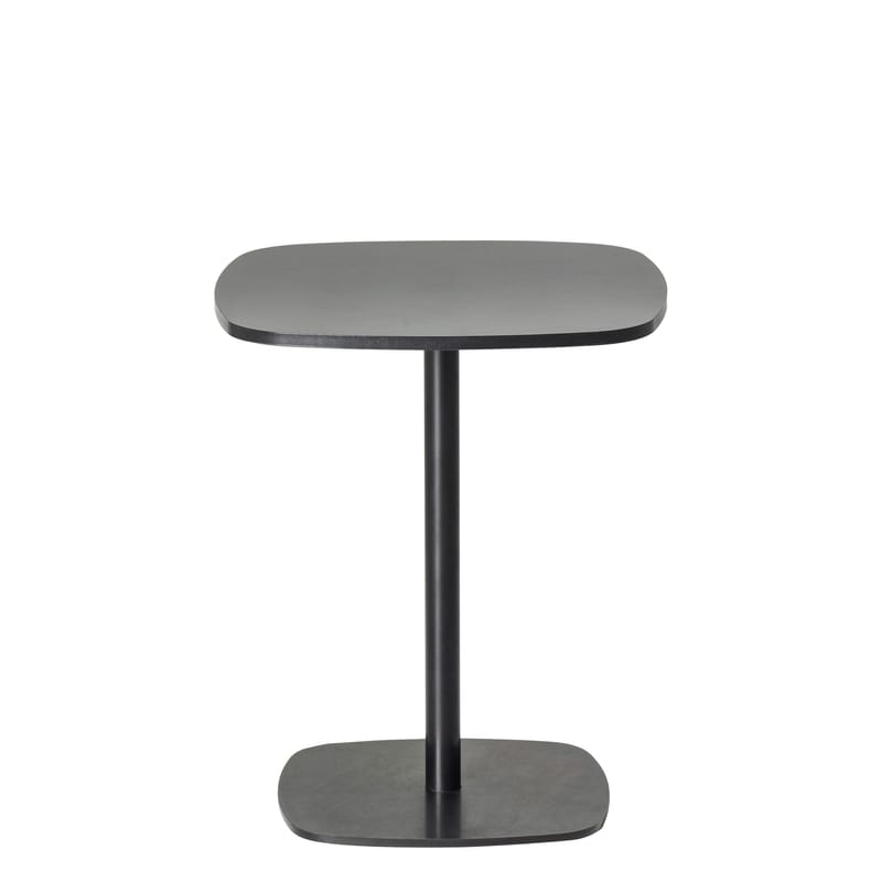 Mobilier - Tables basses - Table basse Nobis bois noir / 40x40 cm - H 43 cm - Offecct - Noir -  40x40 cm / H 43 cm - Contreplaqué compact, Métal laqué