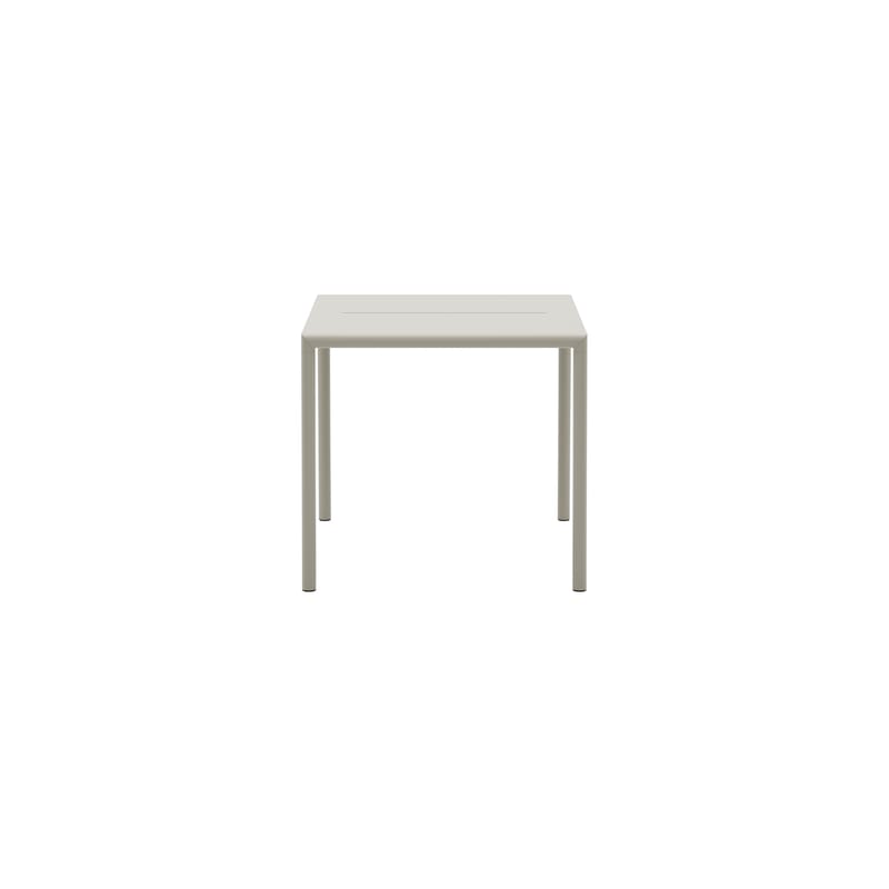 Jardin - Tables de jardin - Table carrée May métal gris / 85 x 85 cm - NEW WORKS - Gris clair - Acier