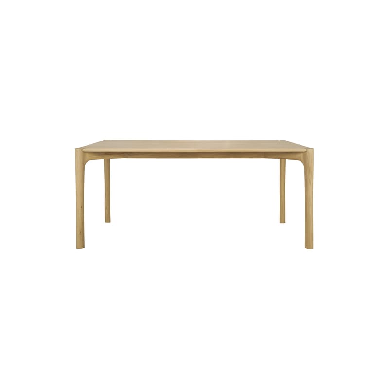 Mobilier - Tables - Table rectangulaire PI bois naturel / 180 x 90 cm - 8 personnes - Ethnicraft - Chêne naturel - Chêne massif huilé